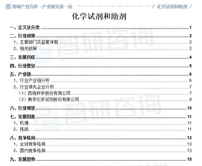 化学助剂分类及其应用概述