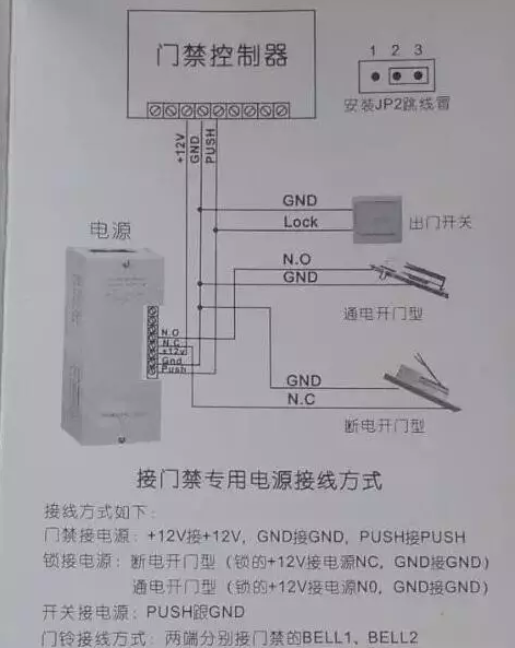 门禁玻璃破碎器接线图及其安装说明