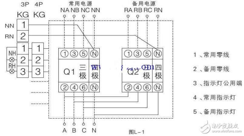 脚踏开关控制时间继电器接线图