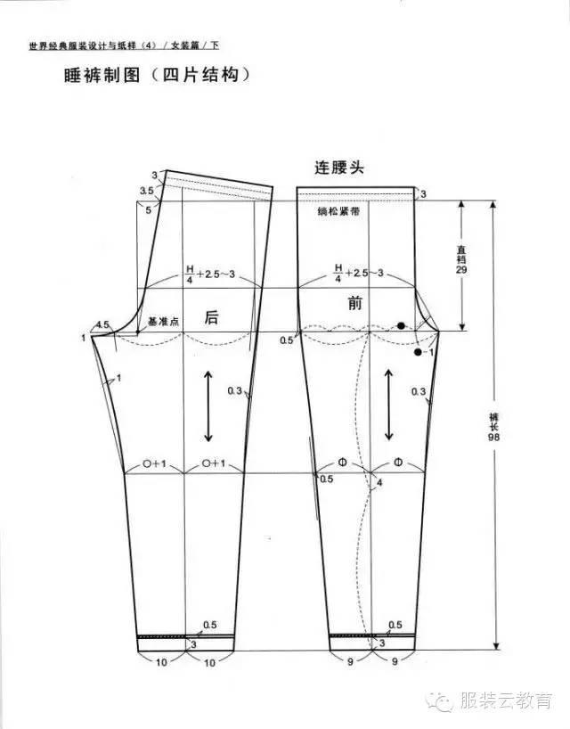 女家居服上衣裁剪图样及其制作指南